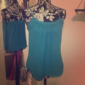Teal tank top